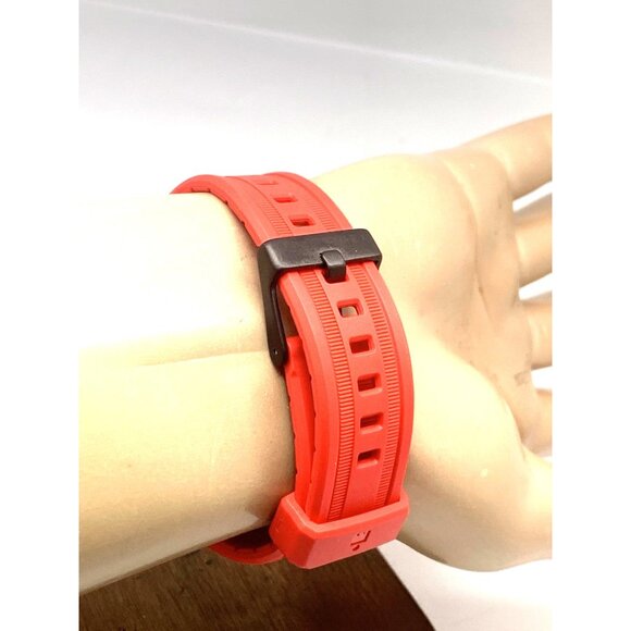 Timex Men's Watch TW5M55000 Ironman Quartz Sport Red Black Rubber Band 46mm - Picture 11 of 15